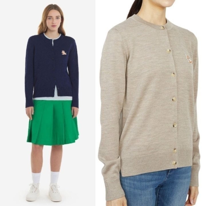 💕 메* 키츠네 칠렉스 라운드가디건(여성)