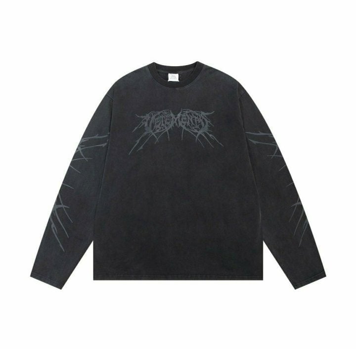 💕 베** 루즈핏 워싱 롱슬리브 티셔츠