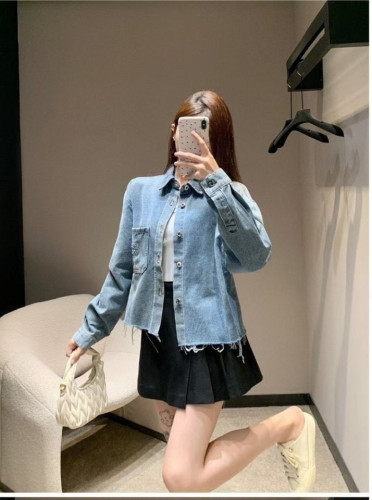 💕 미*** 데님 셔츠 뒷포인트 재킷