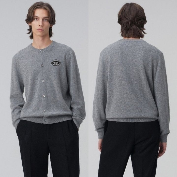 💕 프** 부클패치 라운드 니트가디건 (남성)