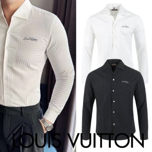 💕 루* 자수로고 백레더 다미 슬림 셔츠