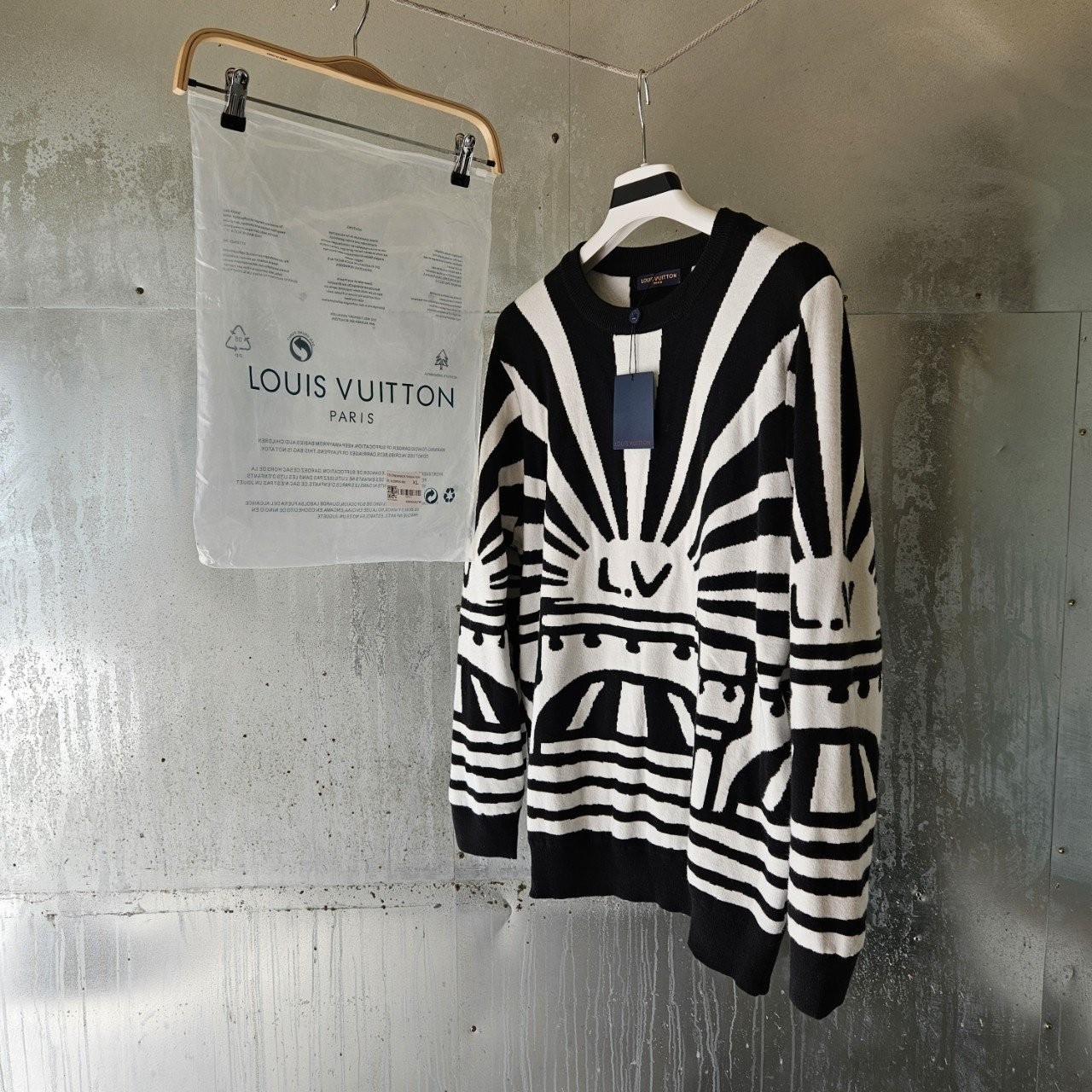 루*비* 자카드 울 풀 오버 니트