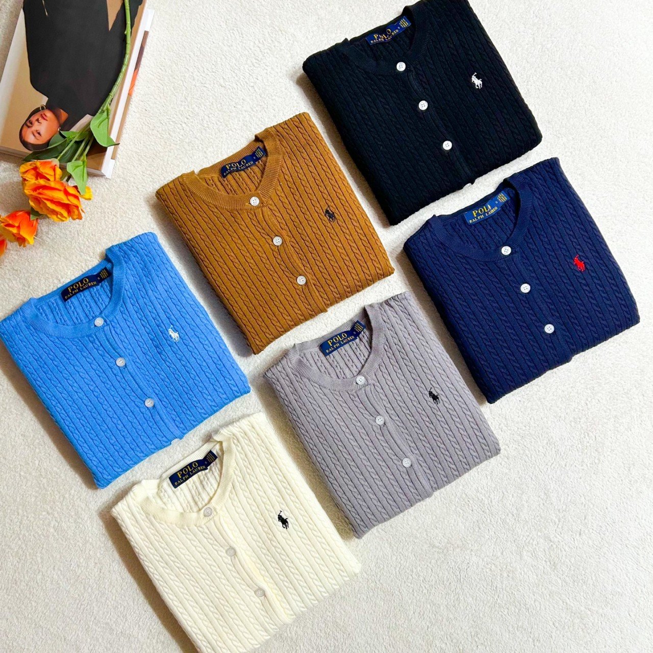 POLO 우먼케이블 가디건