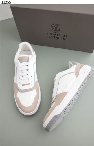#브루넬로쿠치넬리 [Brunello Cucinelli] 펀칭 패널 그레이니 레더 스니커즈 신상입고💢 #신발 #11255