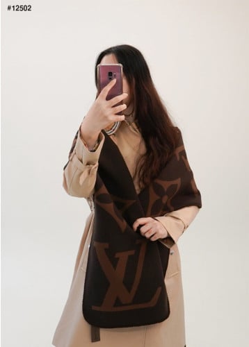 🔆 [LOUIS VUITTON] 루이비통 빅 모노그램 LV 리버서블 머플러 🔆