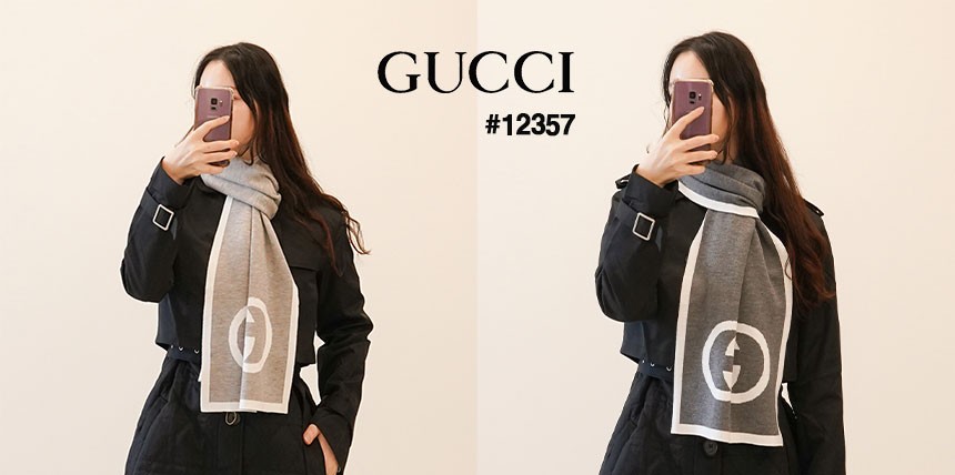 🔆 [GUCC] 구찌 남여공용 캐시미어 GG빅로고  머플러 🔆