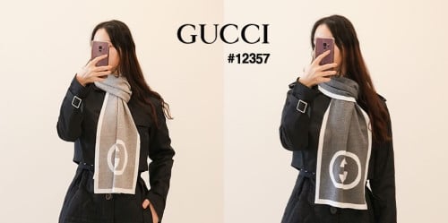 🔆 [GUCC] 구찌 남여공용 캐시미어 GG빅로고  머플러 🔆