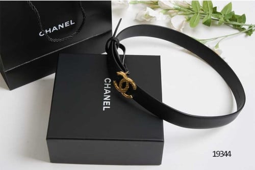 🔆[CHANEL] 샤넬 CC패턴 금장 여성 벨트 🔆