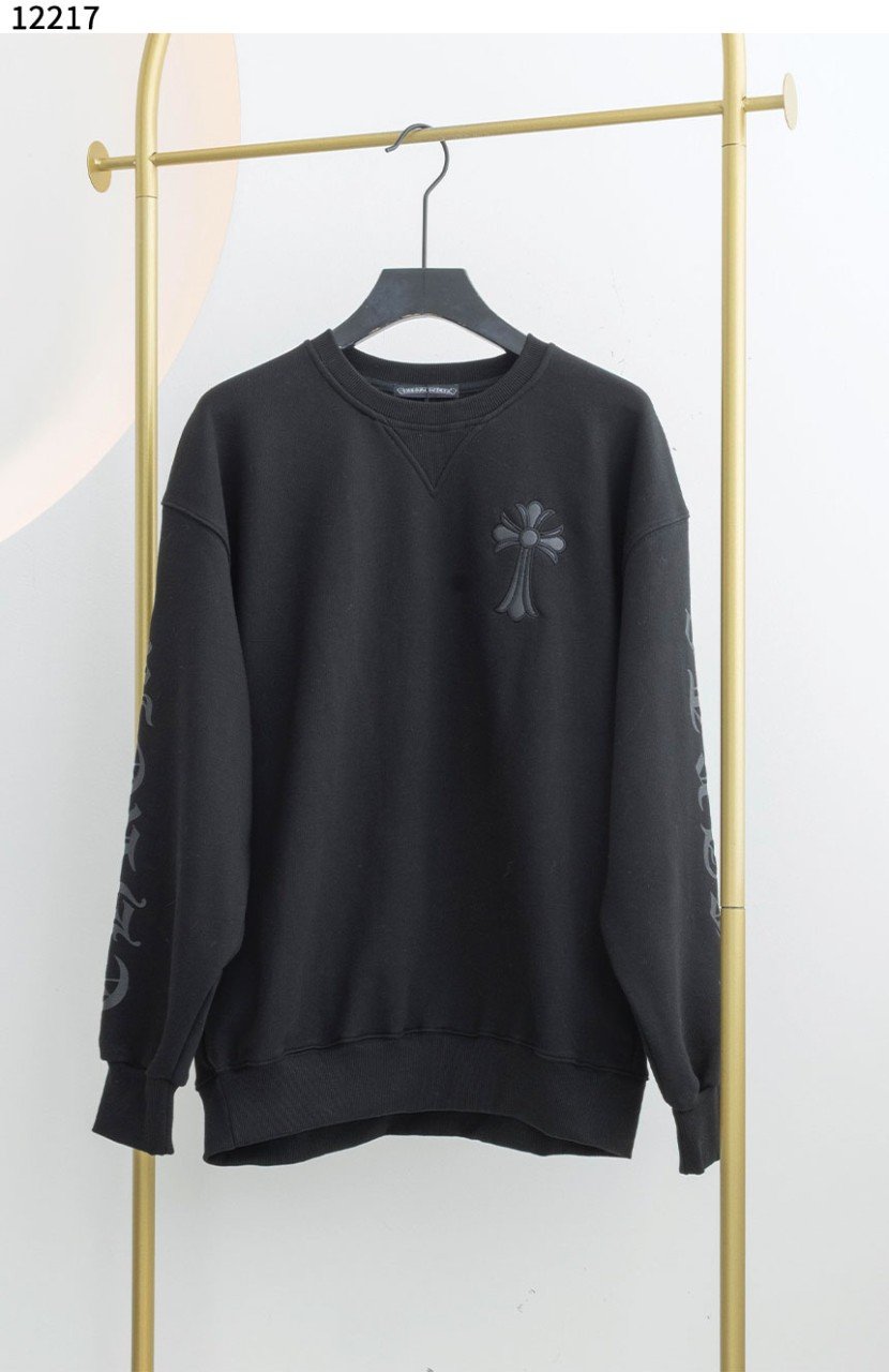 #크롬하츠 [Chrome Hearts] 멀티로고 블랙 라운드 맨투맨 신상입고💢 #상의 #티셔츠 #12217