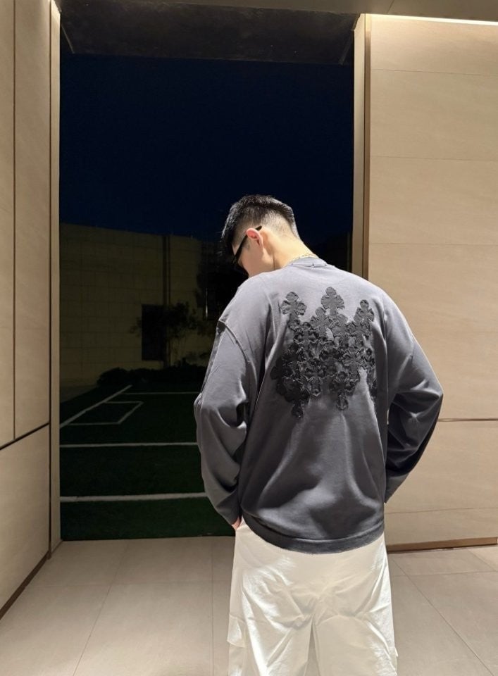 💕 크* 십자가패치 긴팔티