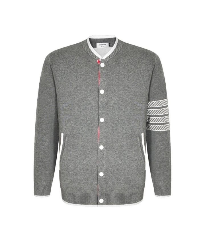 💕 톰* 닷로고 니트 버튼자켓