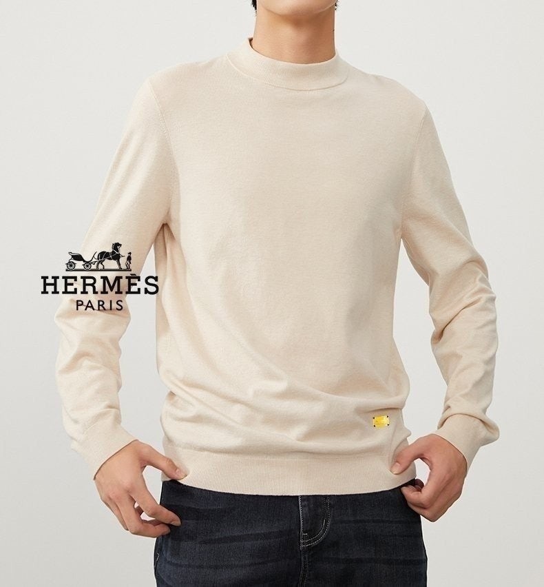 💕 에*** 시그니쳐 블럭 패치 캐시 하프넥 니트