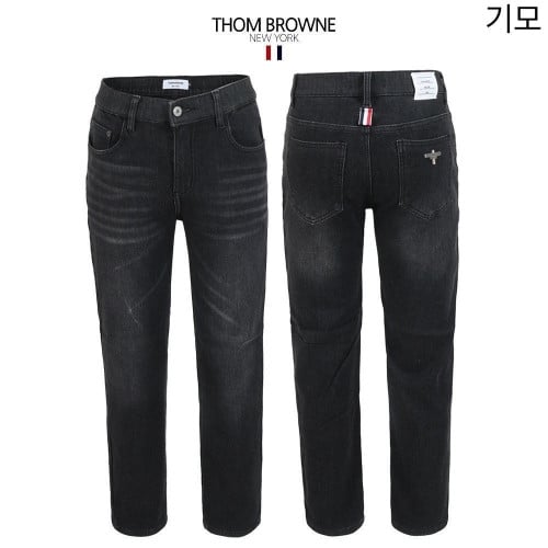 💕 톰* 융기모 블랙 히든밴딩 슬림팬츠