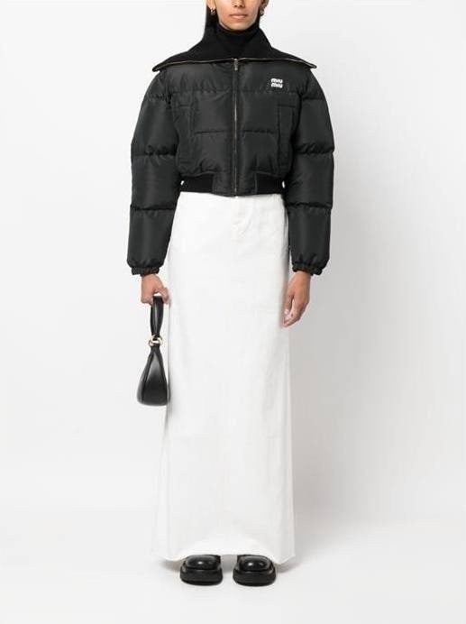 💕 미*** 크롭 테크니컬 패브릭 다운 재킷