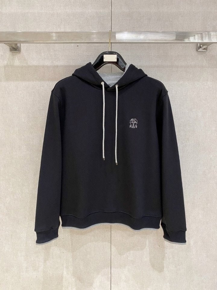 💕 브*** 쿠치넬리 톤배색 후드(기모)