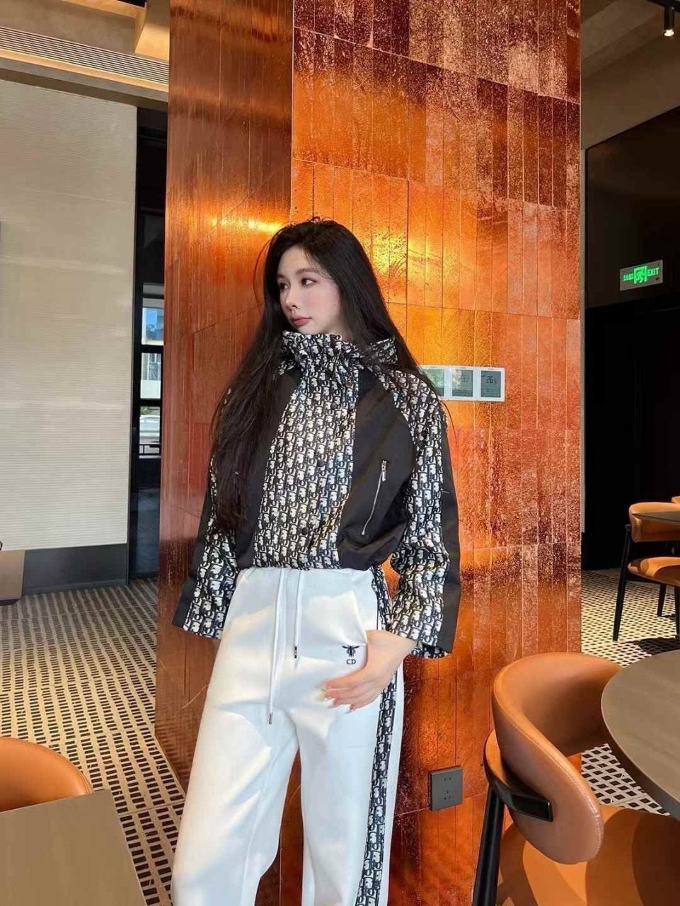 💕 디* 오블리크 후드자켓