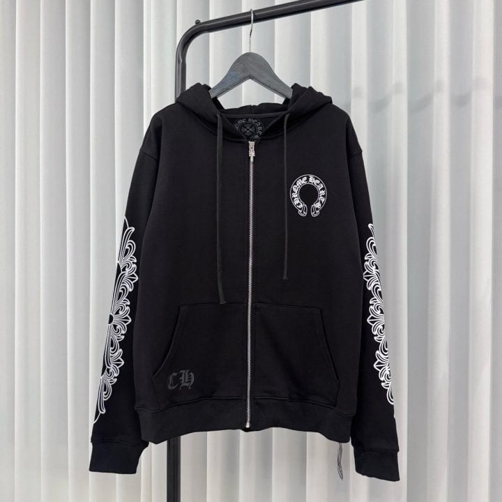 💕 크* 홀스슈 플로랄 후드 집업