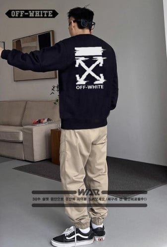 💕 오* 화이트 블럭 디자인 밍크양기모 티셔츠