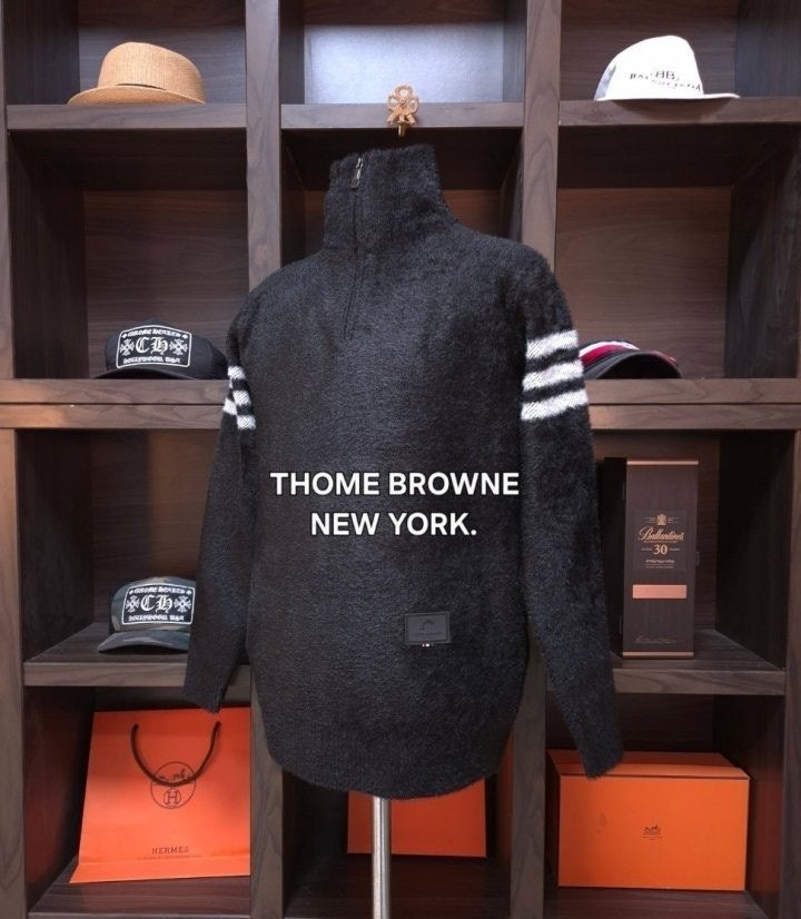 💕 톰* 블랙모던 하프 집업