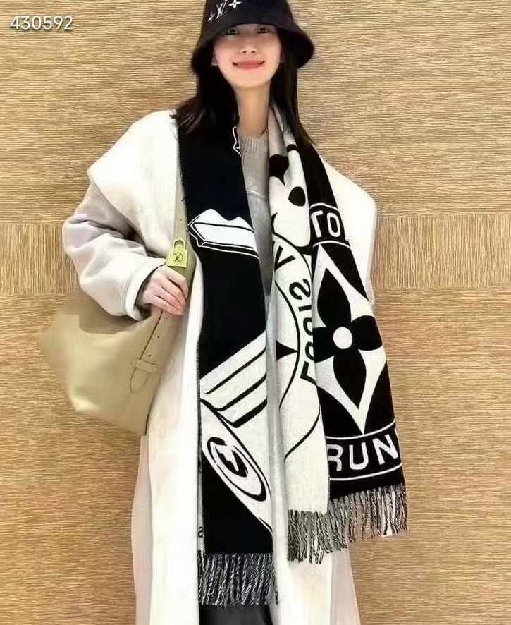 💕 루* 락 앤드 키 스카프 블랙