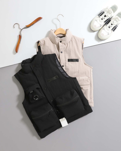 #시피컴퍼니 [ C.P ] 렌즈 와펜 멀티포켓 패딩 조끼 입고💢 #남성상의 #패딩조끼