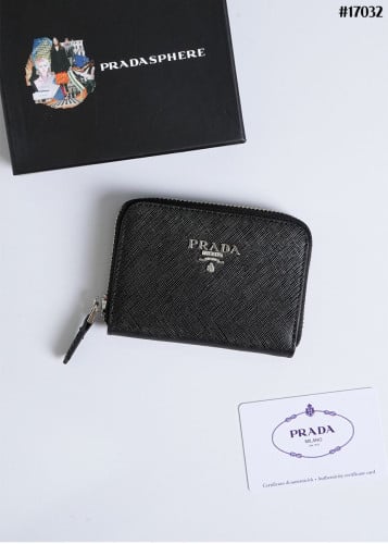 🔆 [PRADA] 프라다 사피아노 레터링 지퍼 코인 퍼스 🔆
