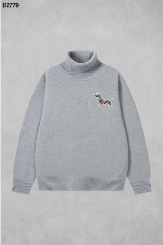 🍀 [THOM BROWNE] 톰브라운 헥터 인타르시아 메리노 울 터틀넥 스웨터 🍀