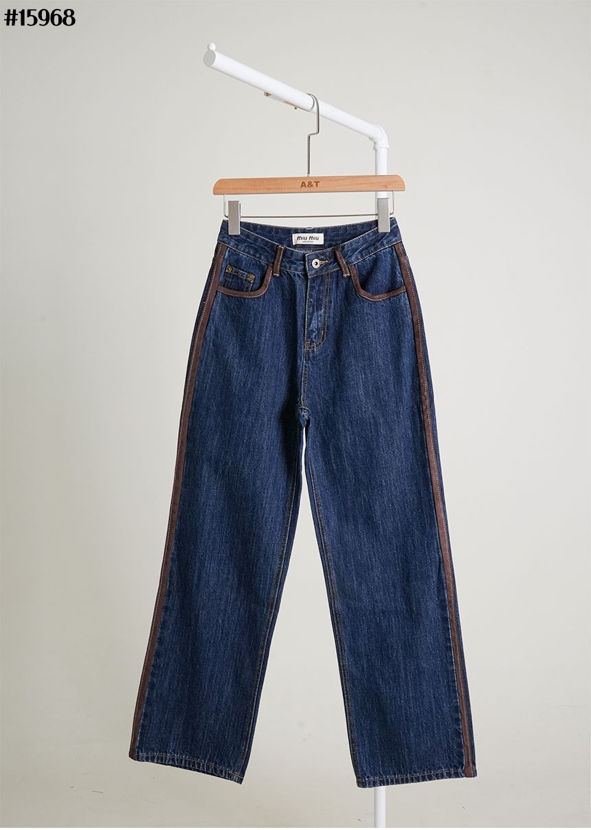 🔆 [MIUMIU] 미우미우 여성 Five pocket 스트레이트 데님 팬츠 🔆