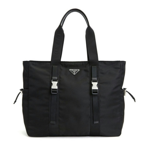 💕 프** 2VG042973 F0002 메탈 삼각로고 나일론 버클 토트백 블랙 공용 가방