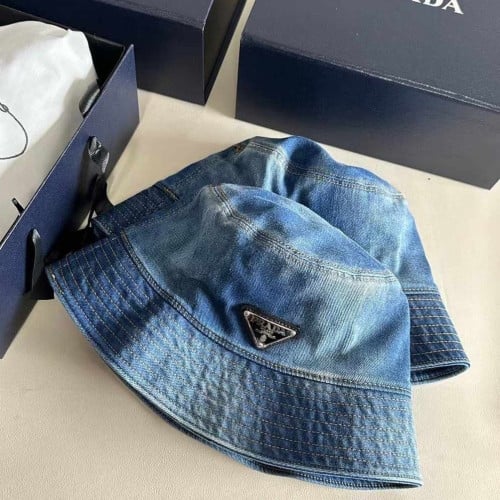 💕 프** 삼각로고 데님 버킷햇