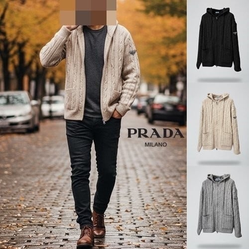 💕 프** 울 단가라 반집업 니트