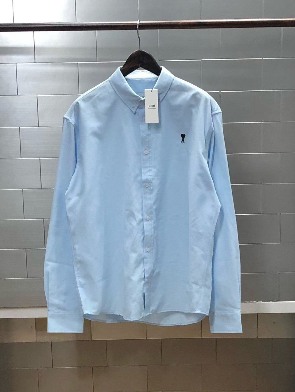 💕 아* 하트자수 옥스포드 셔츠