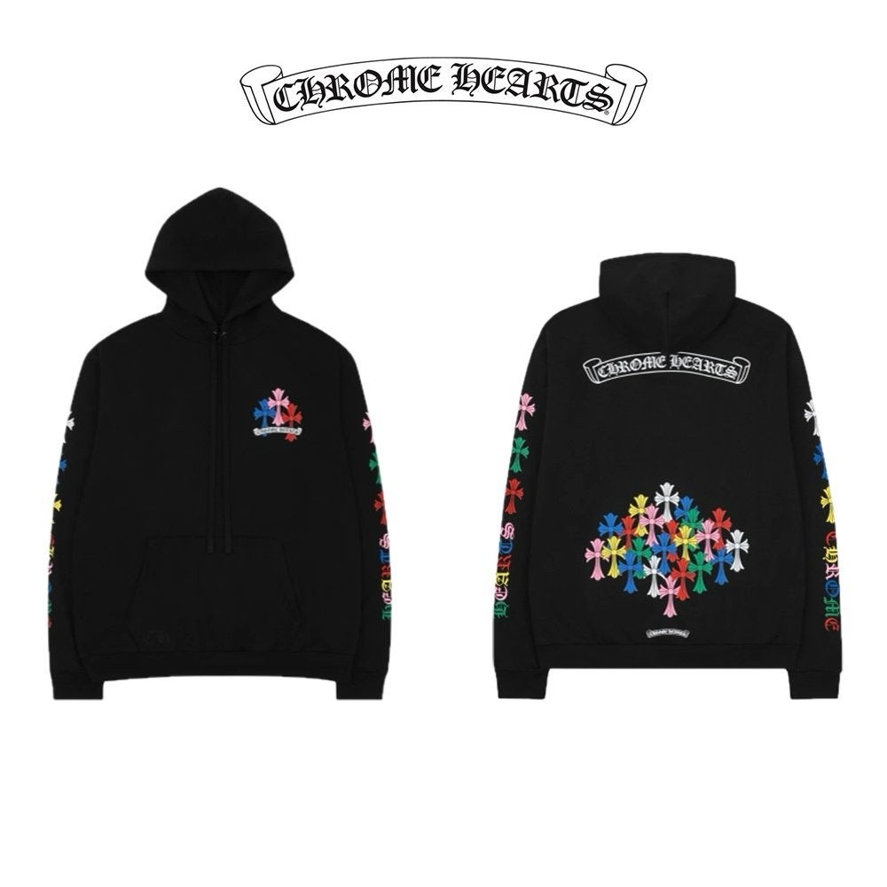 💕 크* 멀티컬러 크로스 후드(블랙)