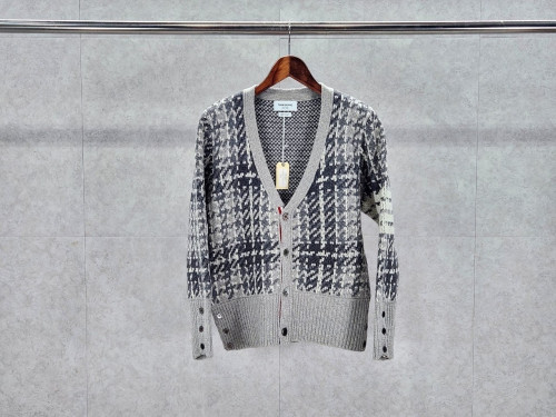 💕 톰* 캐시미어 자카드 체크 펀믹스 가디건
