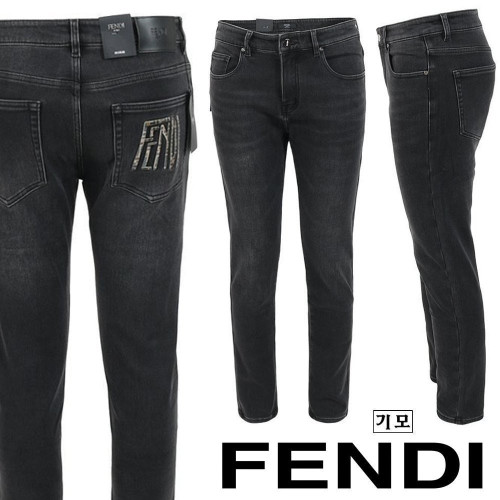 💕 펜* 레터링 자수 로고 블랙슬림 일자진 ☆기모 원단☆