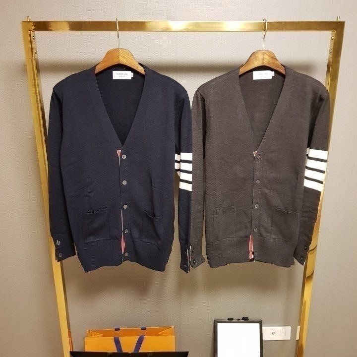 💕 톰* 수입 캐시미어 사선 니트 가디건 신상