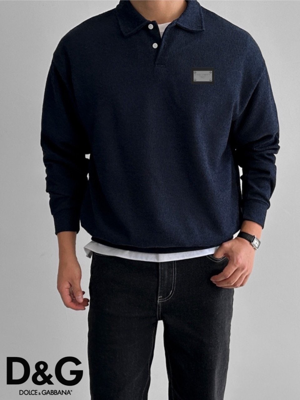 💕 돌* 엔드 라이트 카라 니트