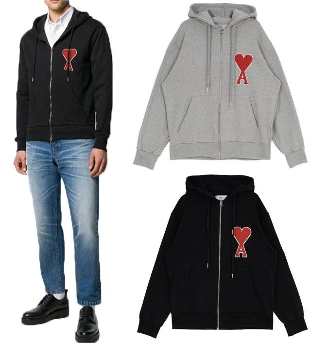 💕 아* 파리스 빅패치 후드집업 2Color