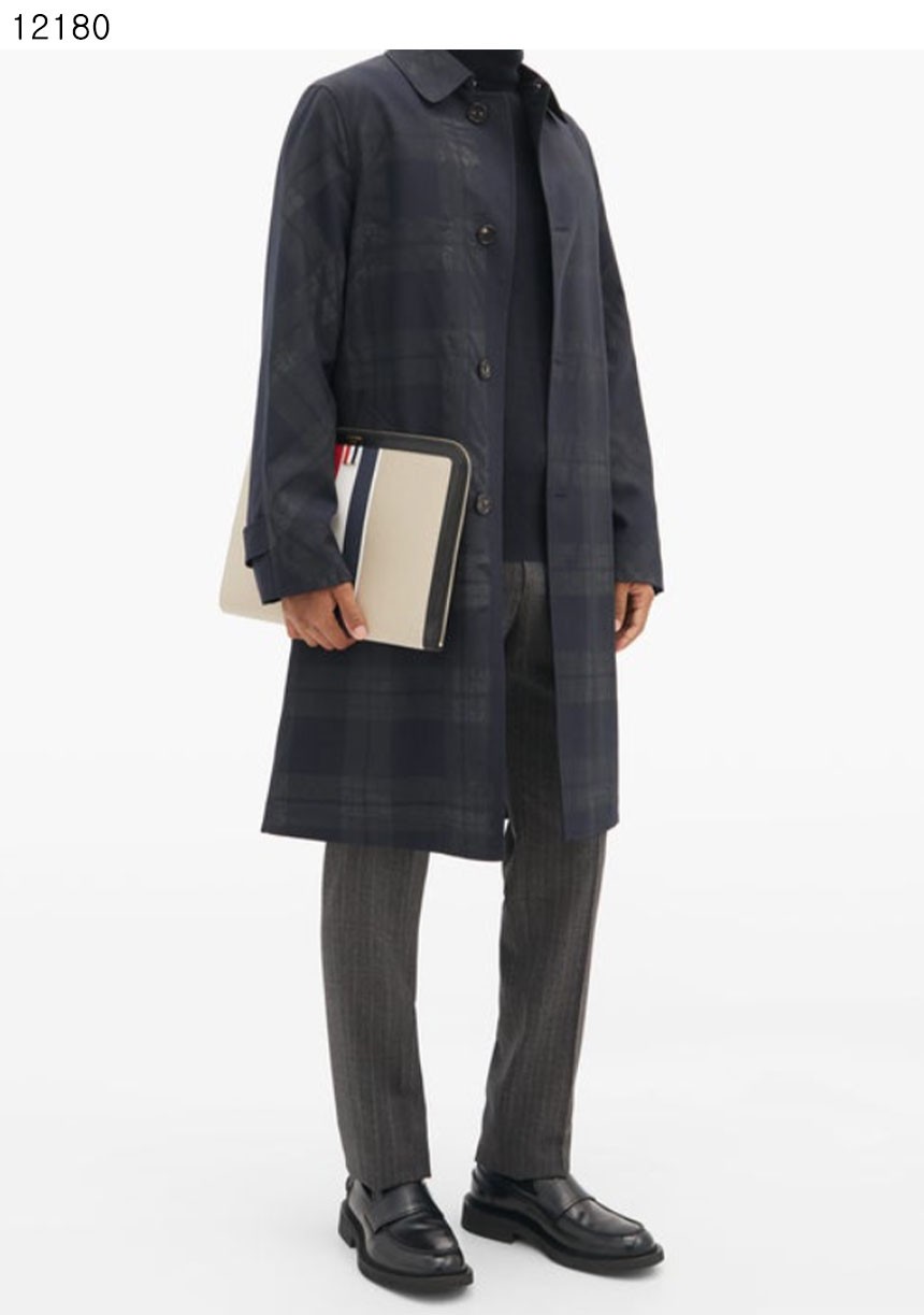 #톰브라운 [THOM BROWNE] 수입프리미엄급 톰브라운 네추럴 스트라이프 클러치 신상 입고💢 #태그 #클러치 #12180