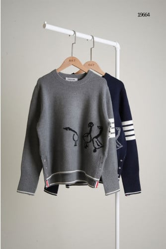 🔆 [THOM BROWNE] 톰브라운 메리노 인타르시아 풀오버 캐시미어 스웨터🔆