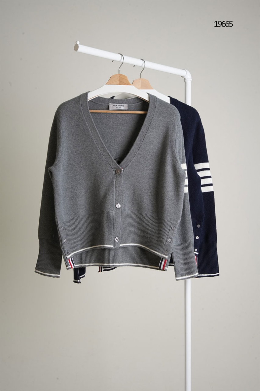 🔆 [THOM BROWNE] 톰브라운 메리노 인타르시아 V 캐시미어 가디건🔆