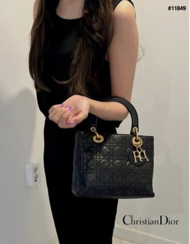 🔆 [DIOR] 크리스찬 디올 LADY 레이디  블랙 미디엄 백 🔆