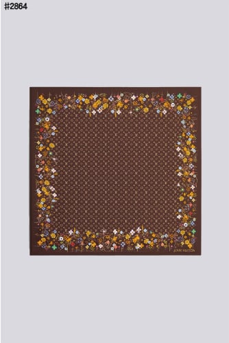 🍀 [LOUIS VUITTON] 루이비통 X 무라카미 타카시 모노그램 플라워 스퀘어 스카프 🍀
