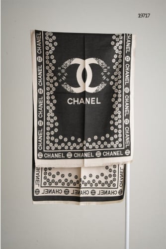 🔆 [CHANEL] 샤넬 CC로고 자가드 캐시 울 머플러 🔆