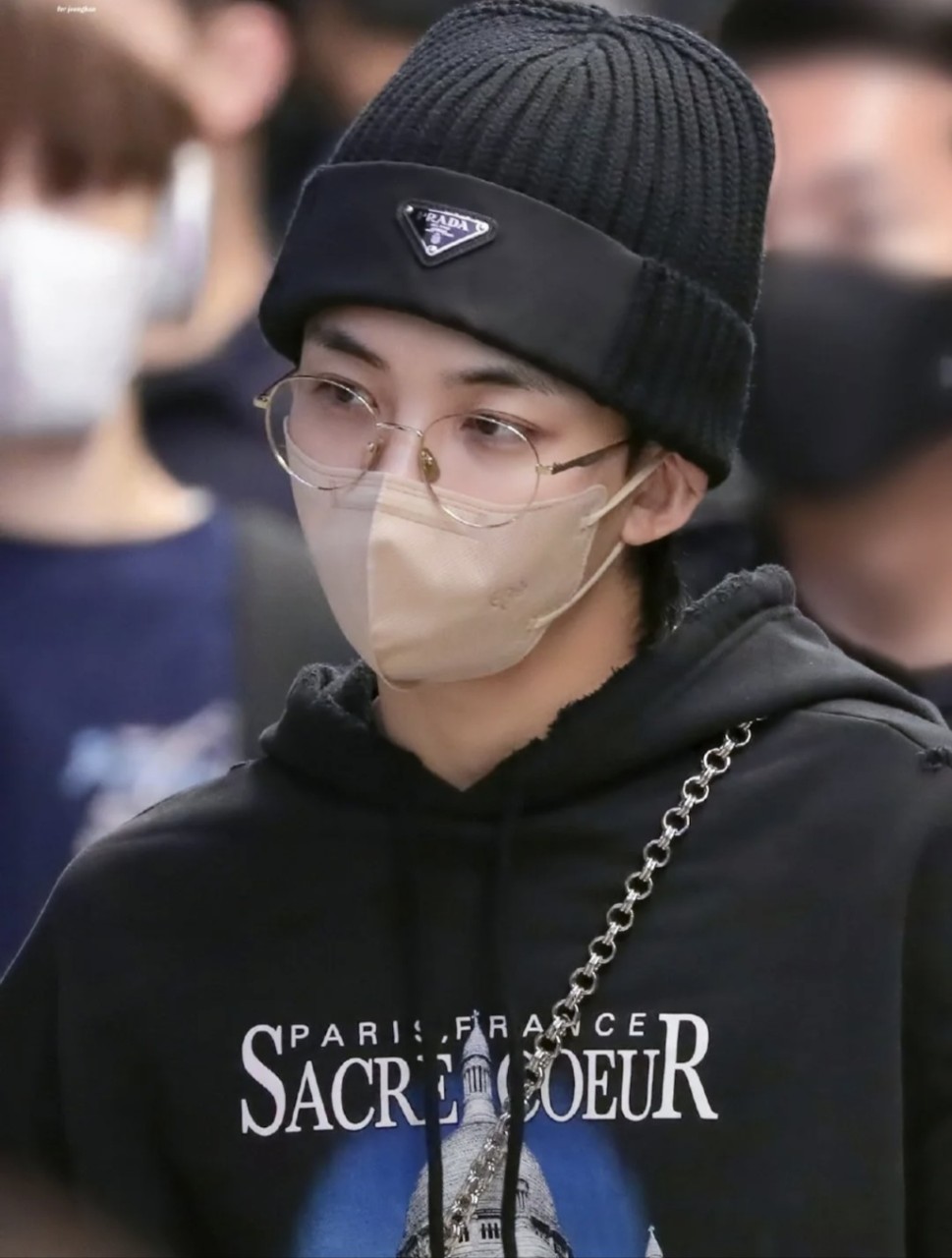 프라다 삼각로고 개버딘 비니(2color)