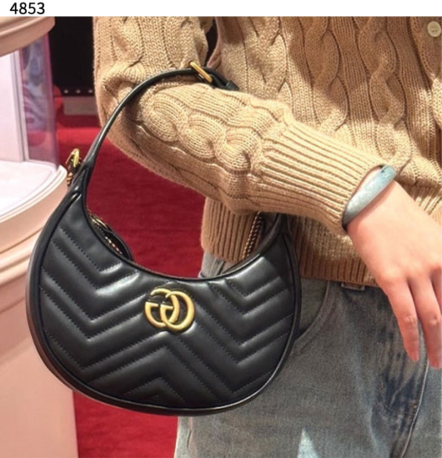 #구찌 [Gucci] 수입프리미엄급 GG 마몽 하프문 쉐입 미니백 신상 입고💢 #태그 #가방 #4853