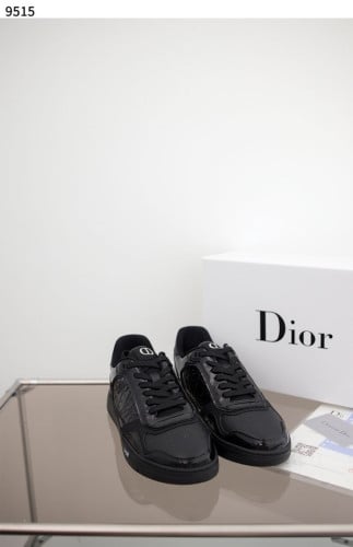 [ DIOR ] 디올 오블리크 로우탑 스니커즈 블랙 페이던트