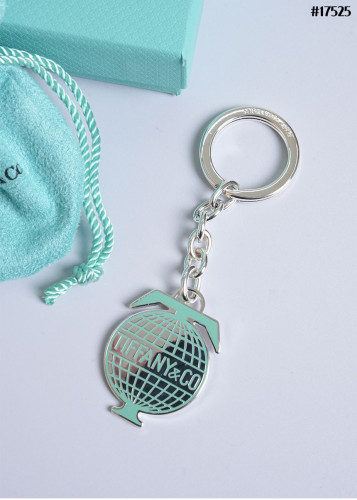 🔆 [TIFFANY & CO] 티파니 앤 코 Plane Globe 실버 백 참 & 키 홀더 🔆