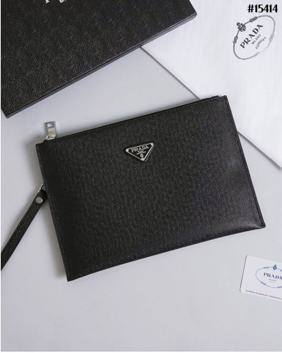 🔆 [PRADA] 프라다 사피아노 삼각 로고 스트랩 클러치 백 🔆