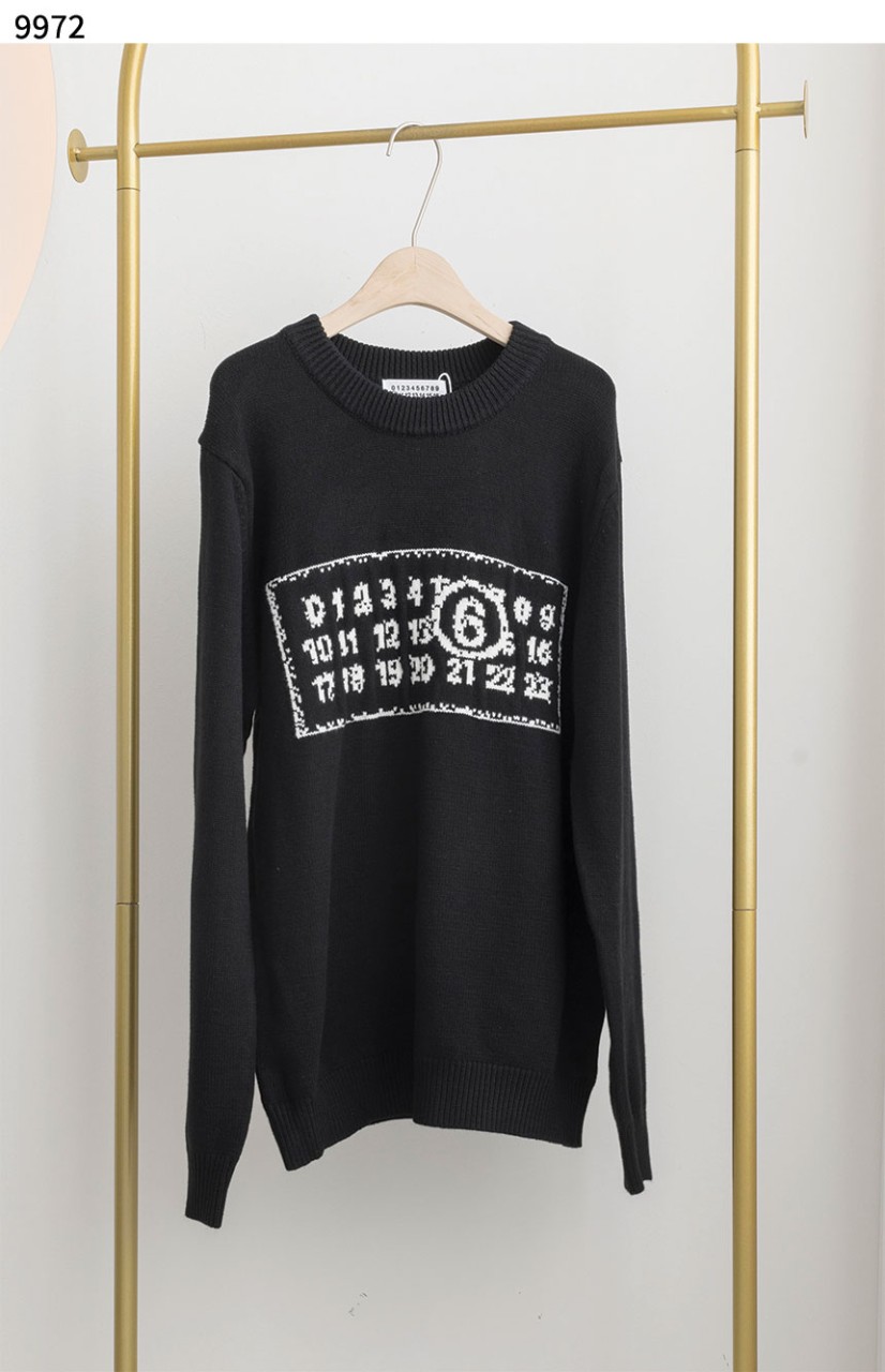 #메종마르지엘라 [Maison Margiela] 마르지엘라 넘버 프린팅 라운드넥 니트 신상입고💢 #상의 #니트 #9972